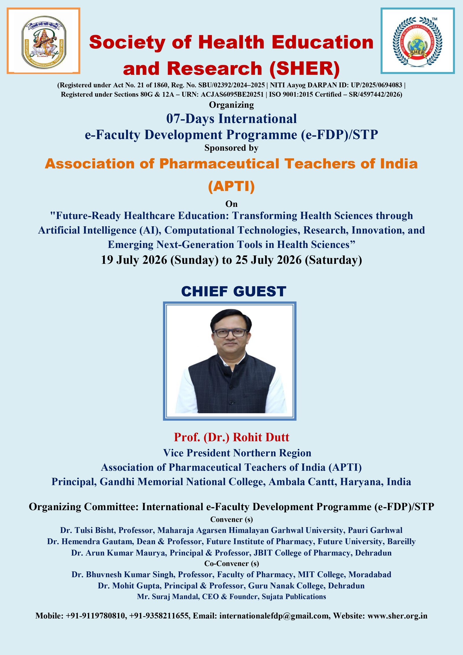International e-Faculty Development Programme (e-FDP)/STP